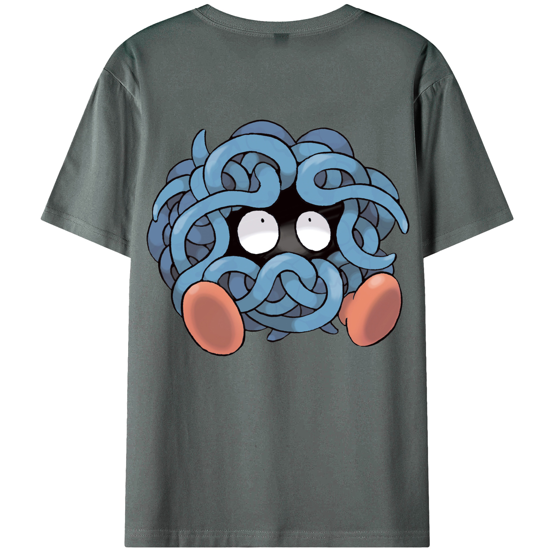 （画像用） ポケットモンスター Pokémon 綿100％ メンズ半袖Tシャツ（バックプリント） 通気性